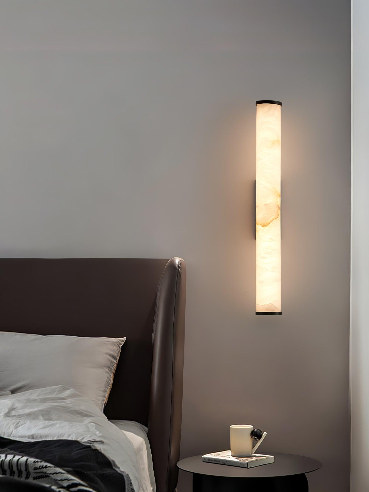 Nyvynor Rectangular Alabaster Wall Light - Neutralighting