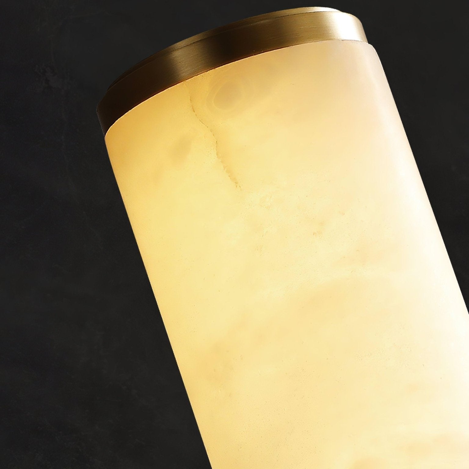 Klyr Alabaster Vertical Cylindrical Wall Lamp - Neutralighting