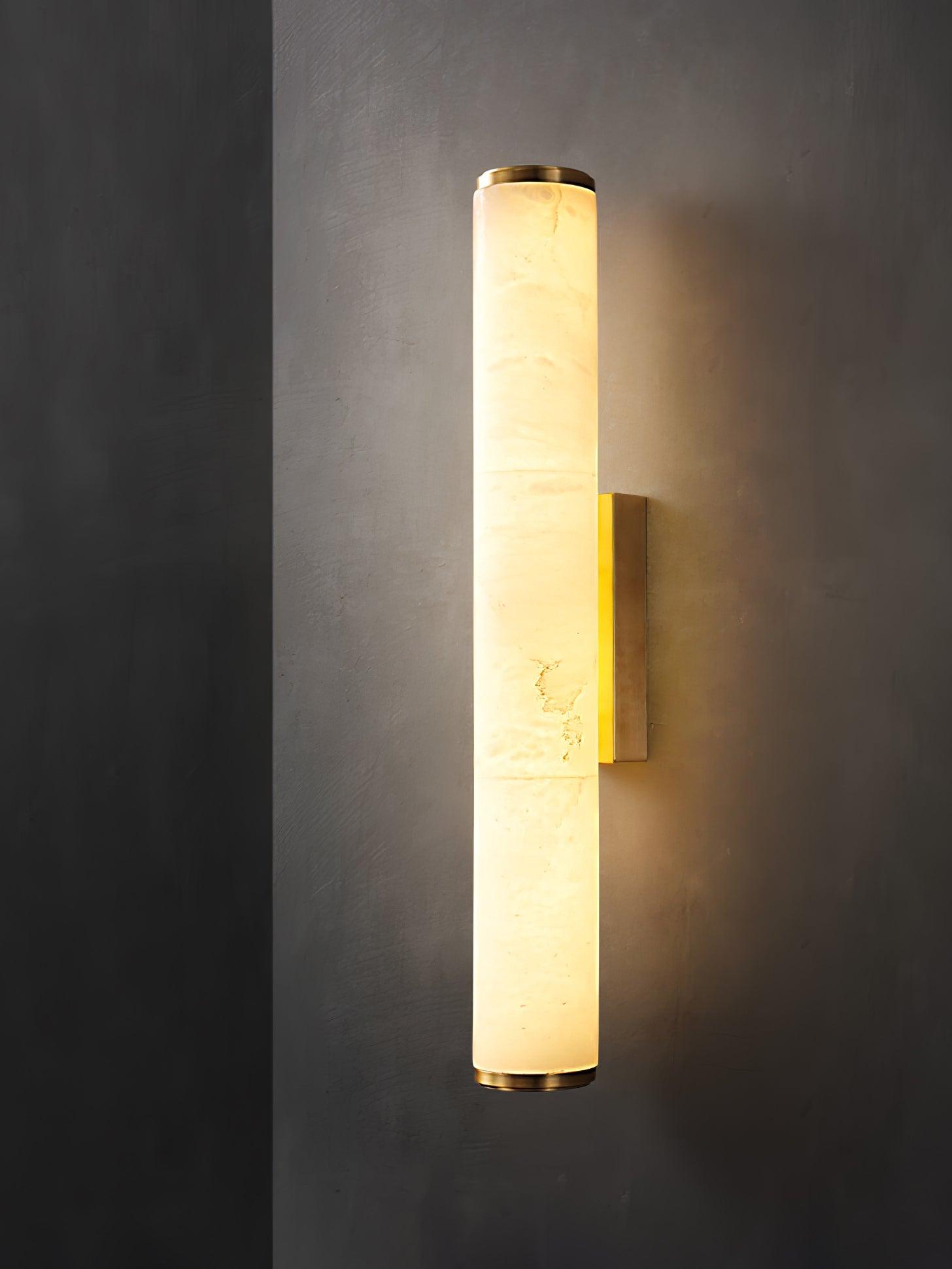 Nyvynor Rectangular Alabaster Wall Light - Neutralighting