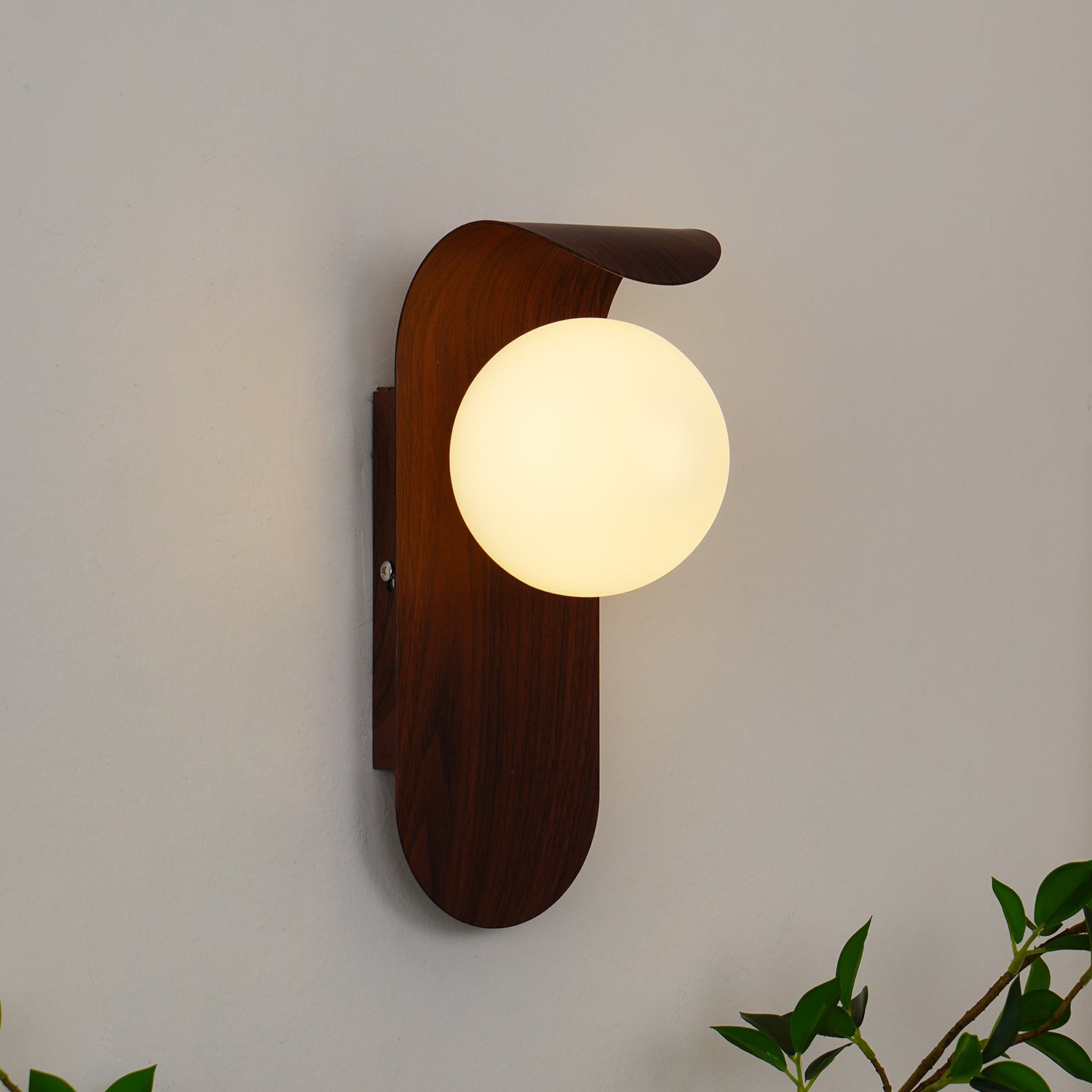 Exuro Indoor Wall Lamp Wood / Walnut - Neutralighting