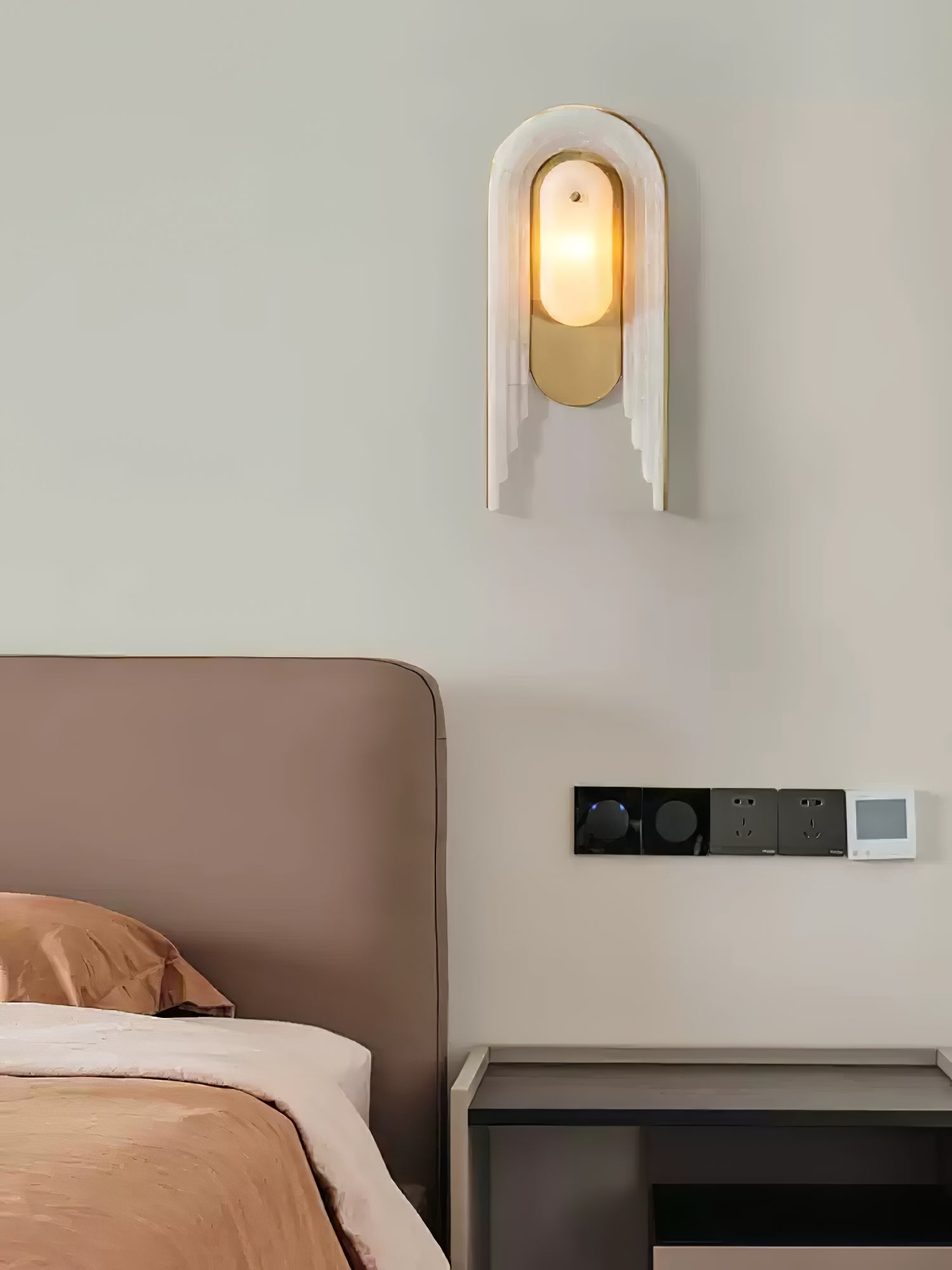 Sytalion Arch Alabaster Wall Light - Neutralighting