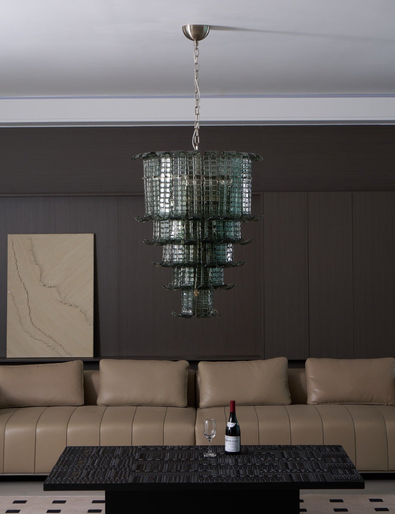Aurora Chandelier Cascade Murano Glass Tiered Vintage