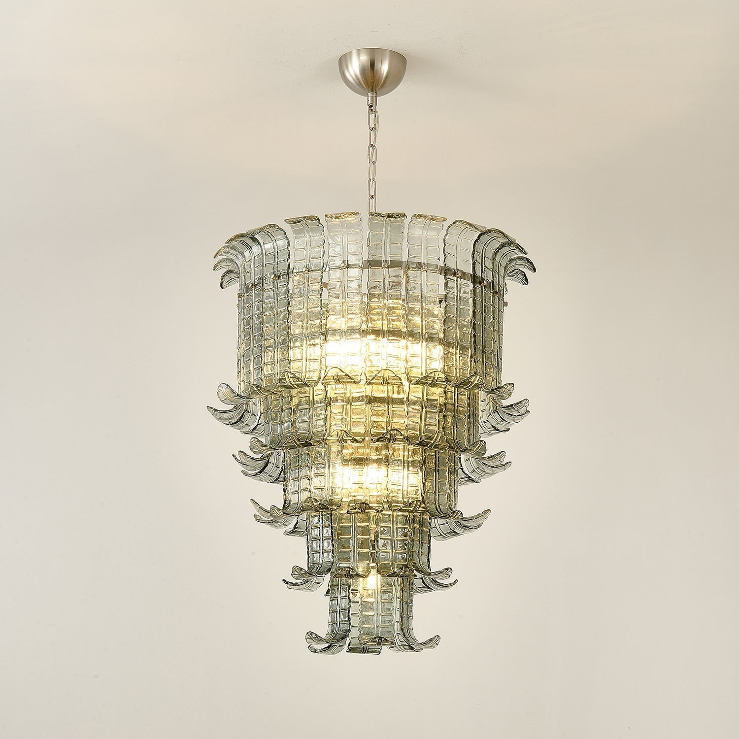 Aurora Chandelier Cascade Murano Glass Tiered Vintage