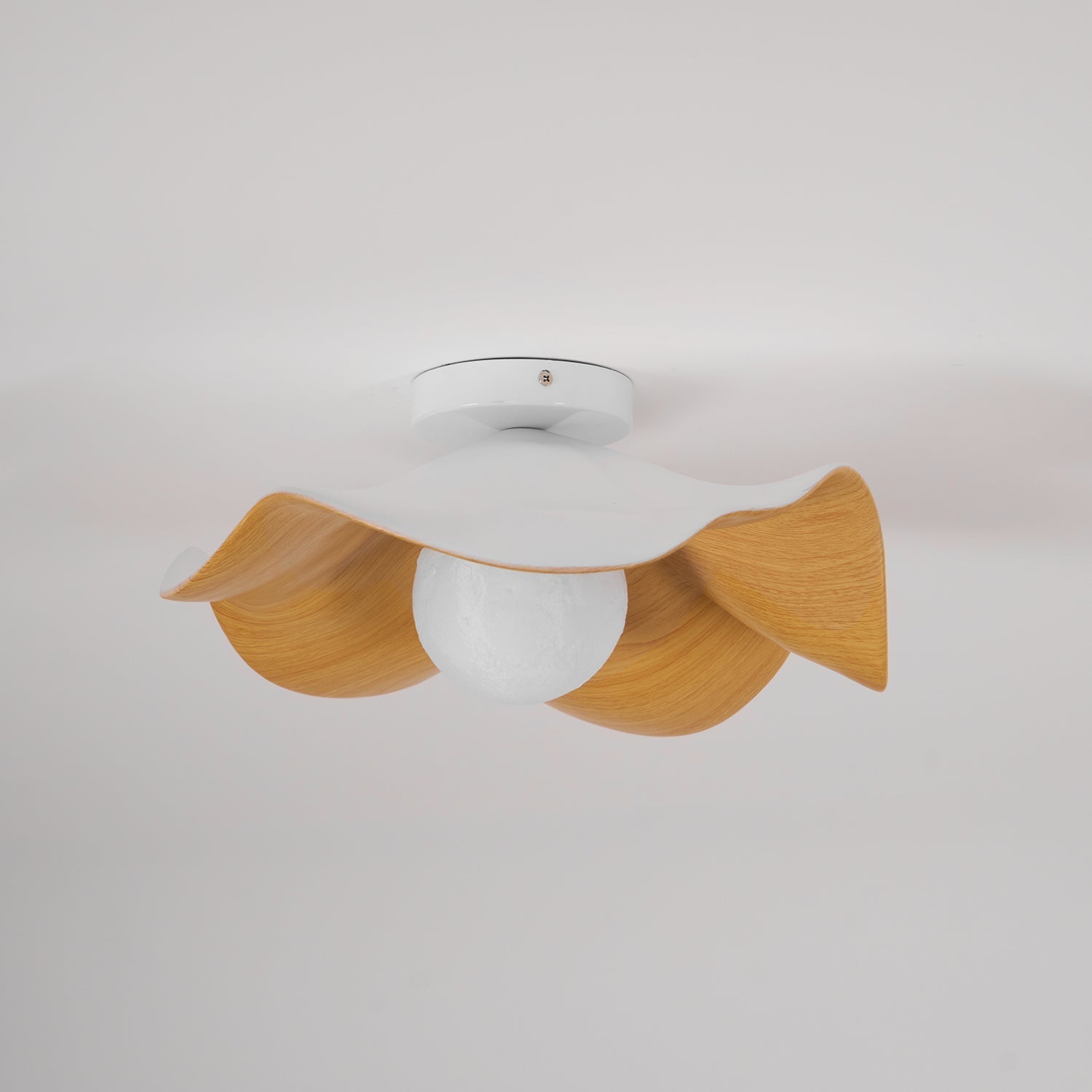 Lanoe Ceiling Light Wood Black&White - Neutralighting