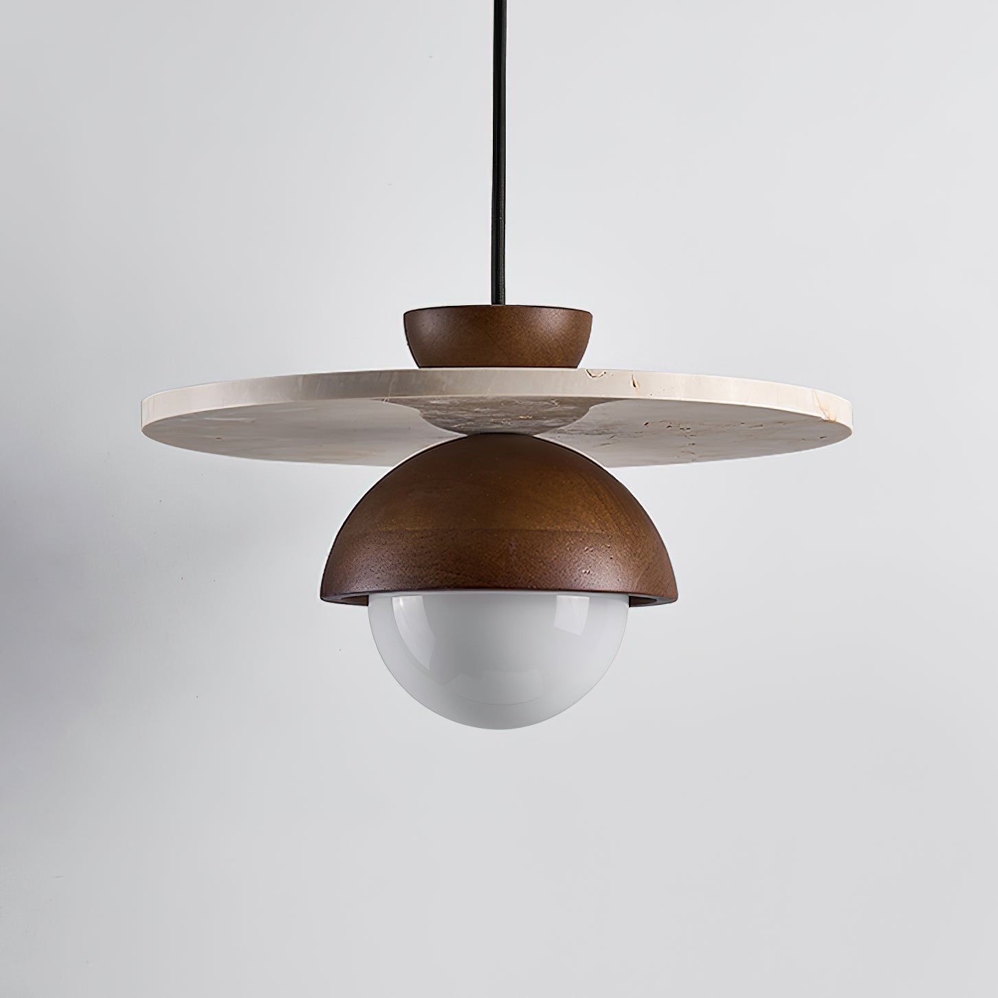Ritta Travertine Layered Pendant Lamp - Neutralighting