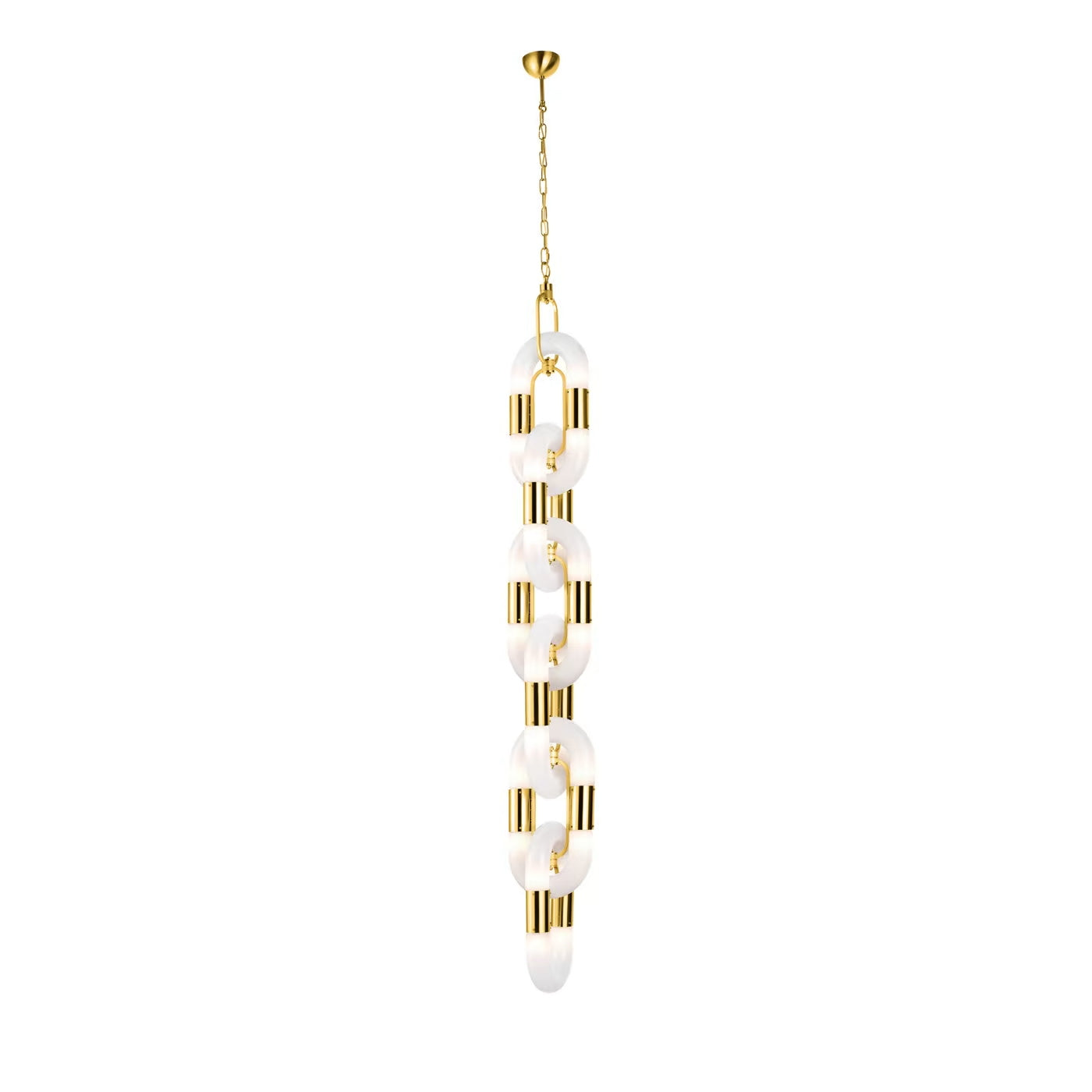 Pendant Light Chain Link Modern Acrylic Stainless Steel Hanging Lamp - Neutralighting