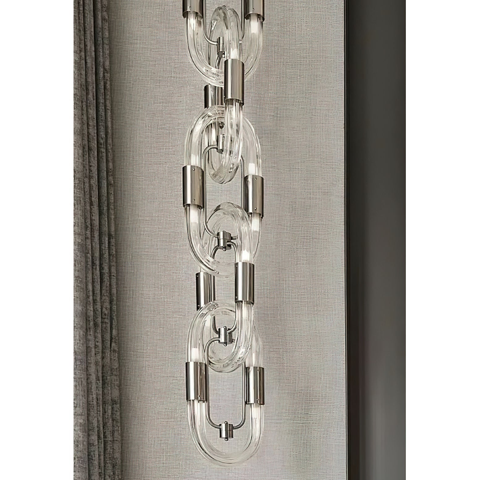 Pendant Light Chain Link Modern Acrylic Stainless Steel Hanging Lamp - Neutralighting