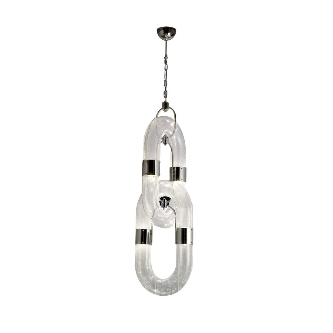 Pendant Light Chain Link Modern Acrylic Stainless Steel Hanging Lamp - Neutralighting
