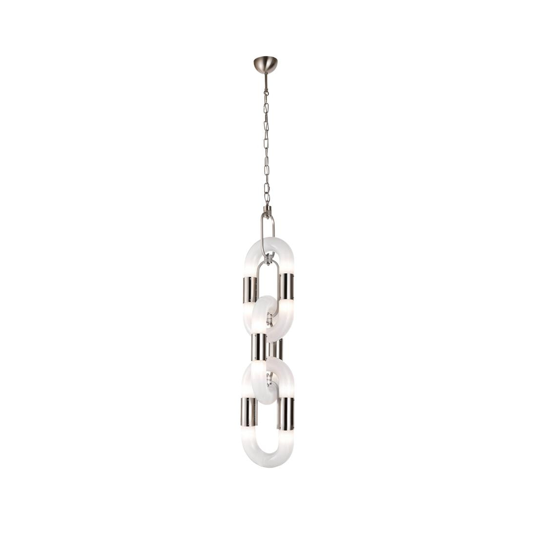 Pendant Light Chain Link Modern Acrylic Stainless Steel Hanging Lamp - Neutralighting