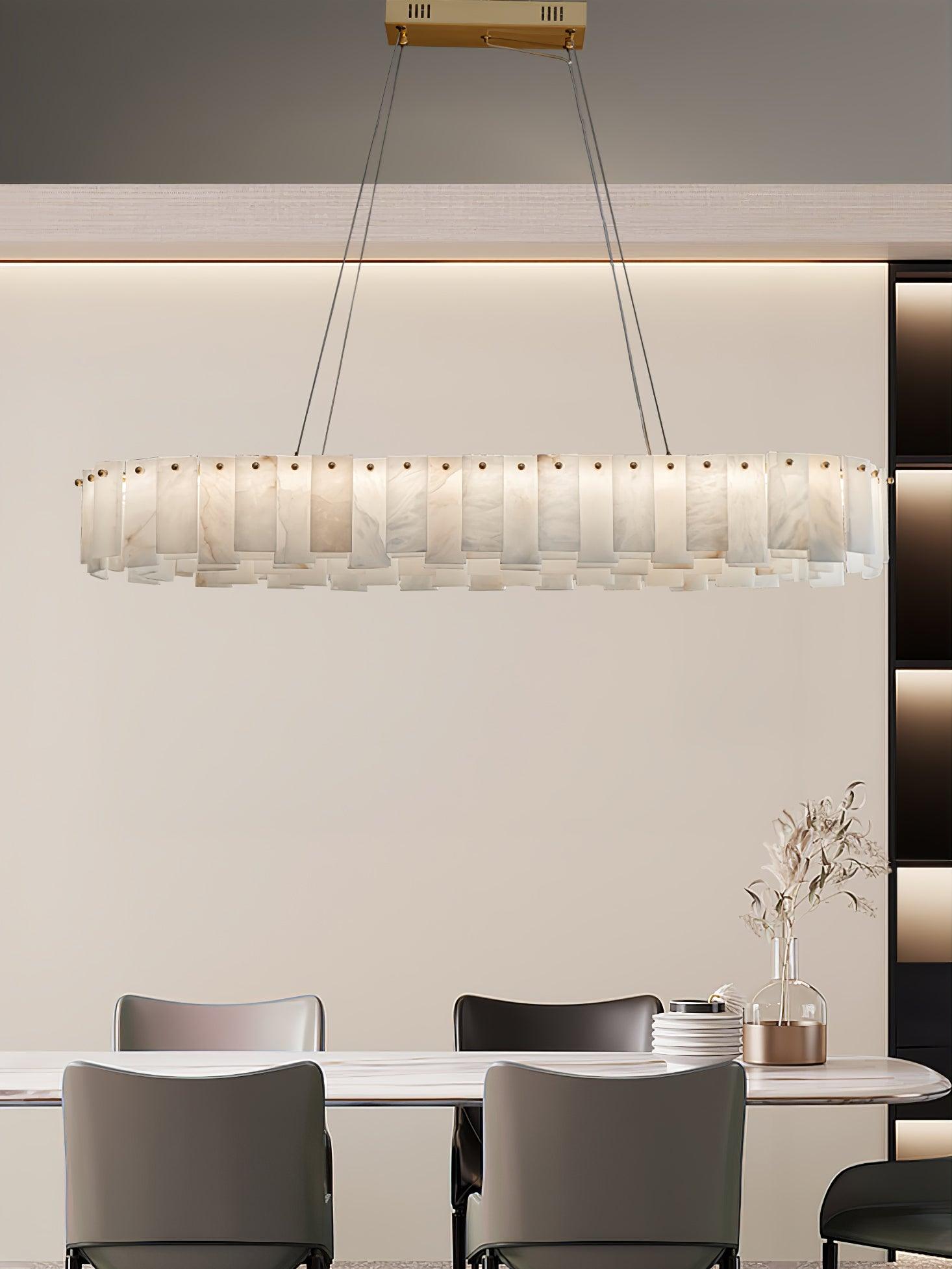 Vodore Alabaster Pendant Light Chandelier - Neutralighting
