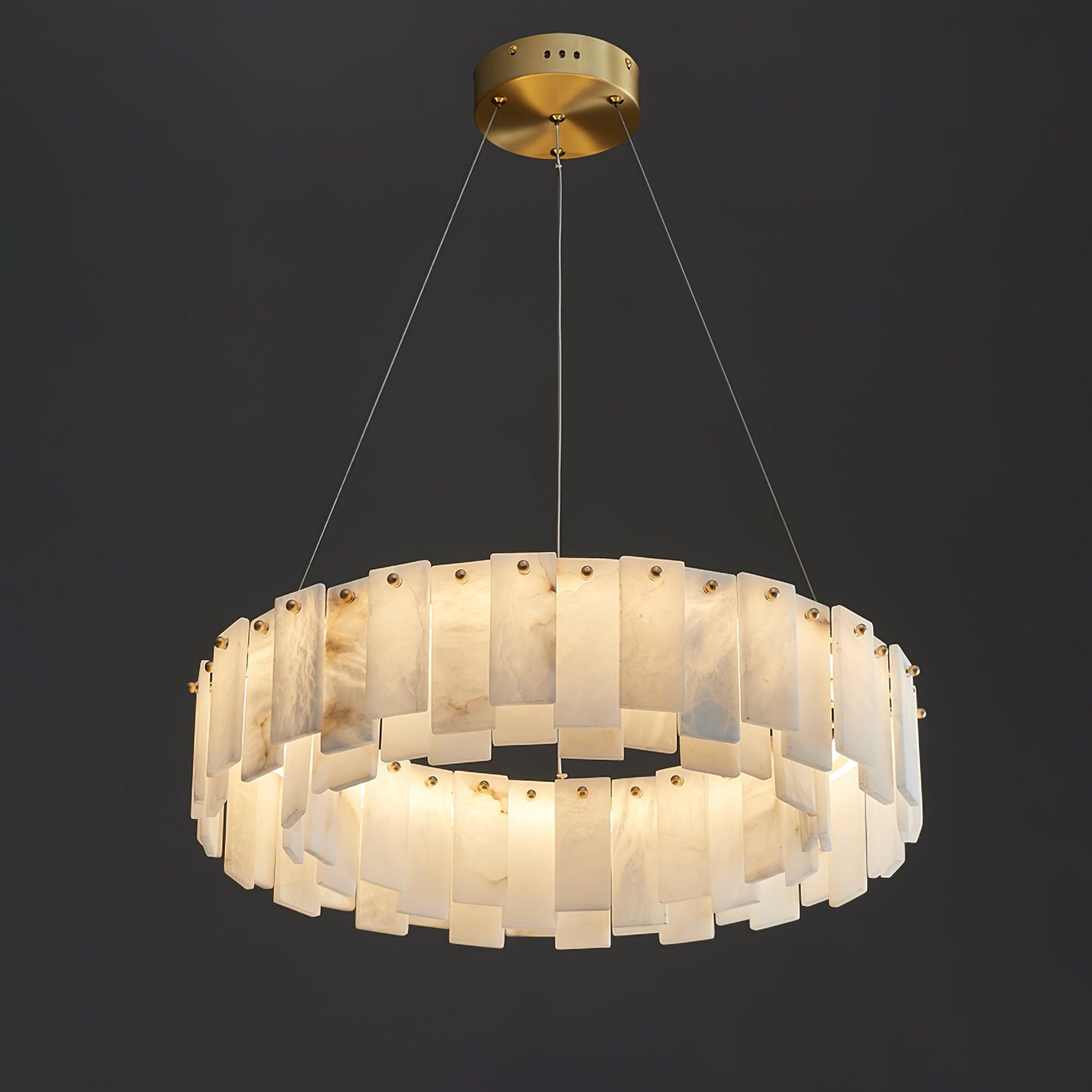 Vodore Alabaster Pendant Light Chandelier - Neutralighting