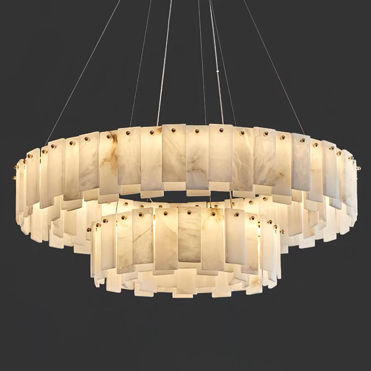 Vodore Alabaster Pendant Light Chandelier - Neutralighting
