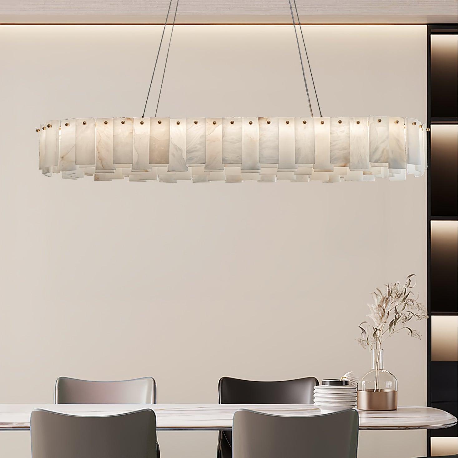 Vodore Alabaster Pendant Light Chandelier - Neutralighting
