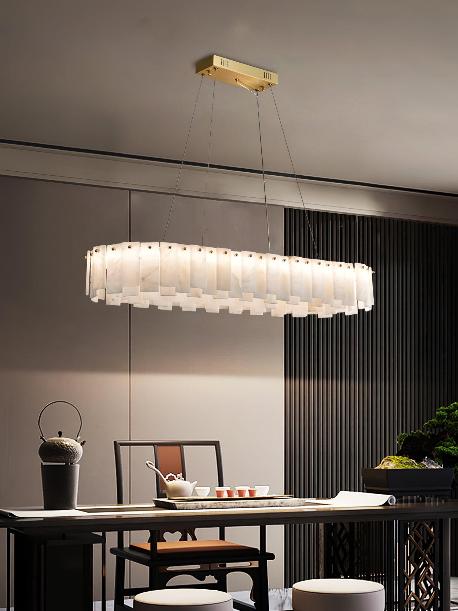 Vodore Alabaster Pendant Light Chandelier - Neutralighting