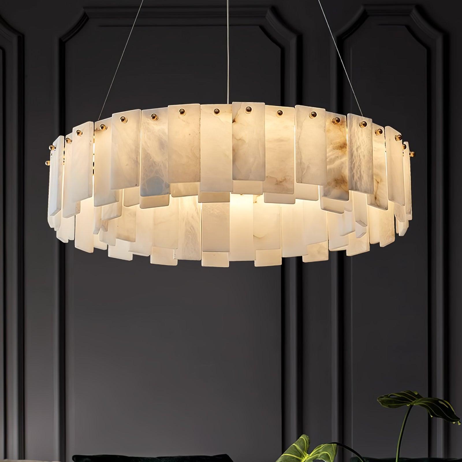 Vodore Alabaster Pendant Light Chandelier - Neutralighting