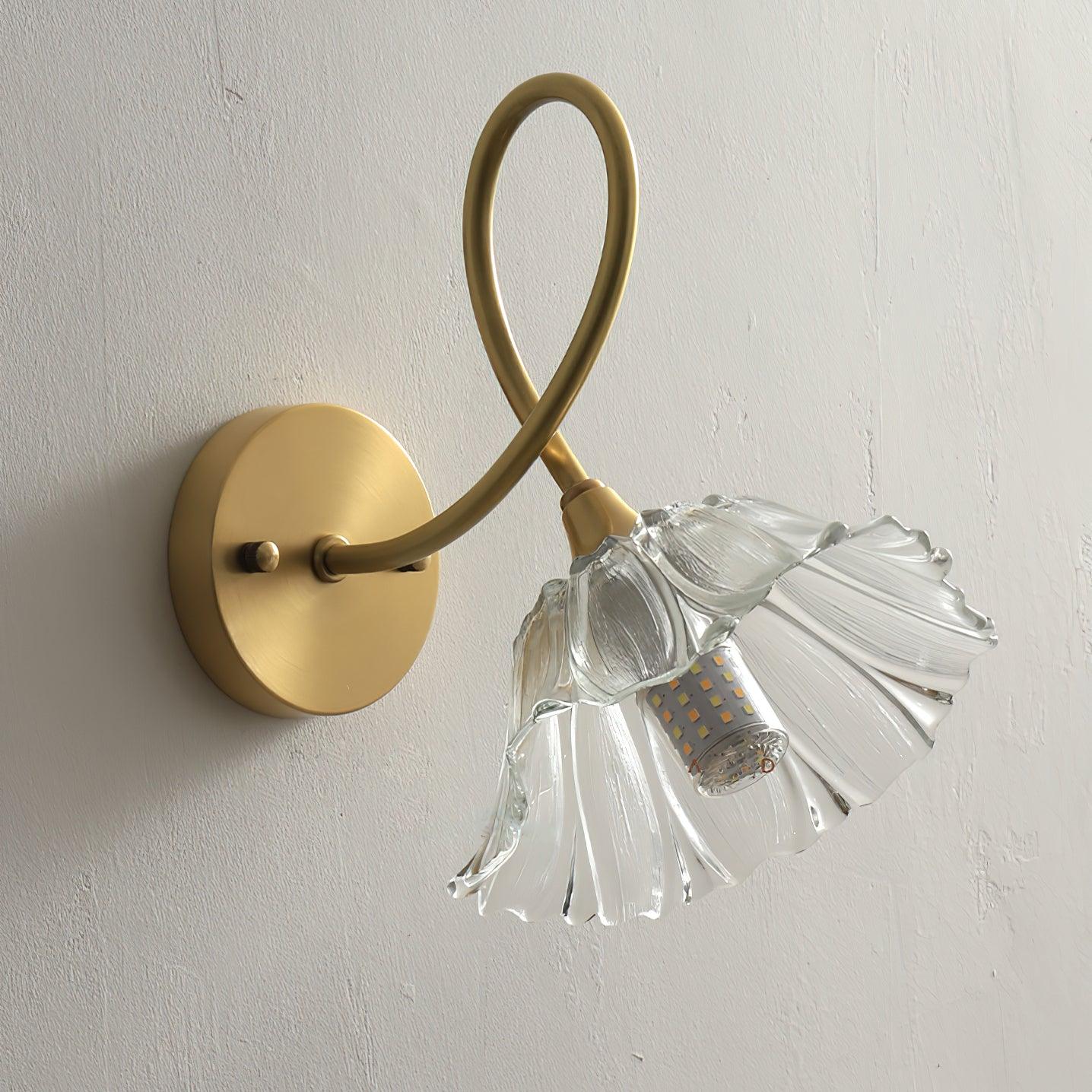 Aurora Glass Petal Hardwire Wall Lmap - Neutralighting