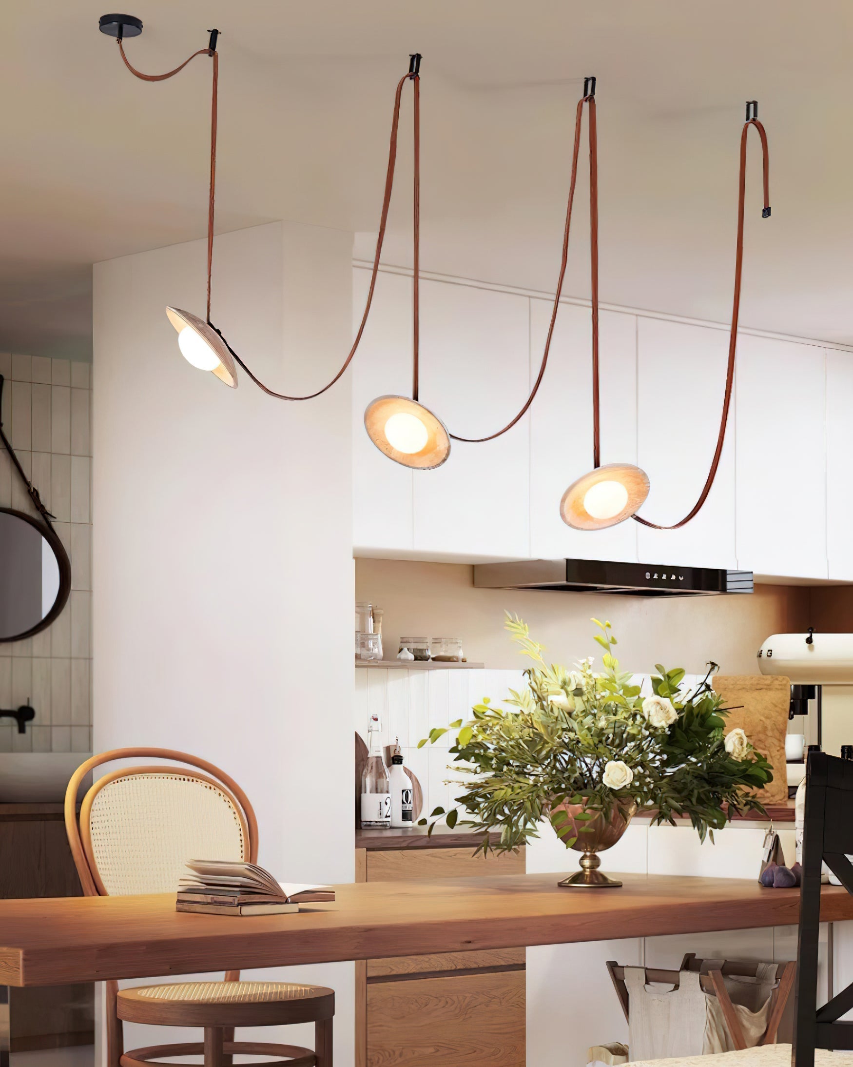 Ritta Chandelier Travertine Multi-Pendant - Neutralighting