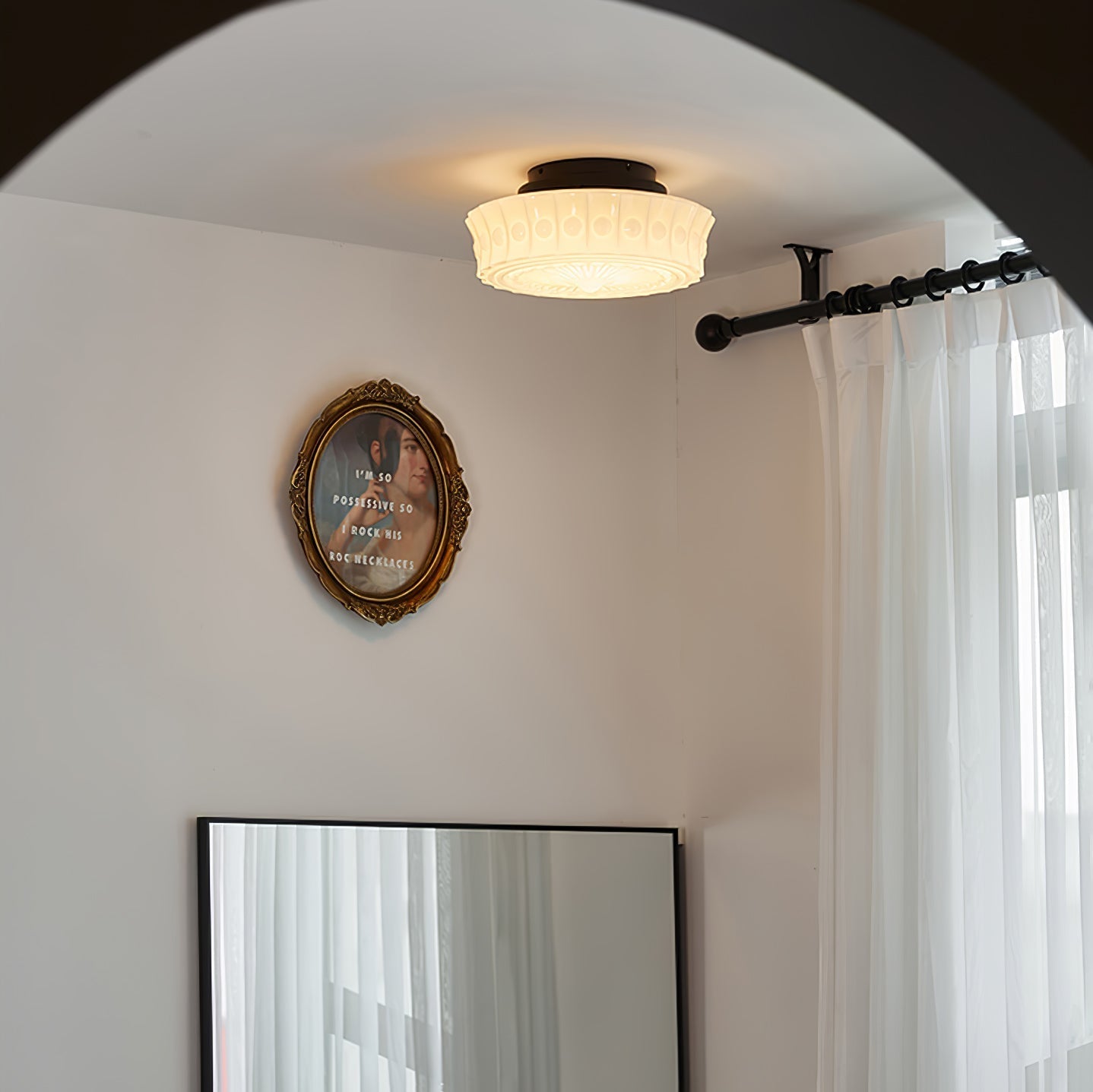 Elena Glass Ceiling Light - Neutralighting