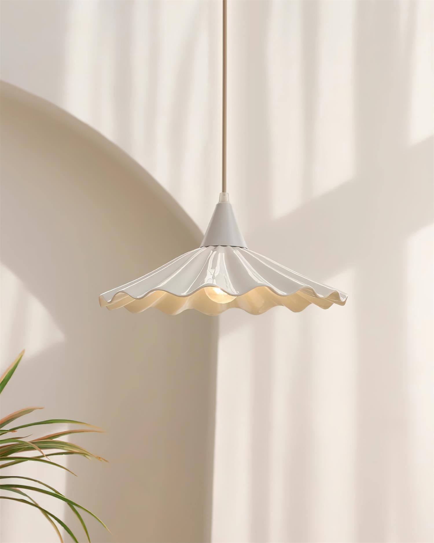 Rivora White Ceramic Pendant Light - Neutralighting