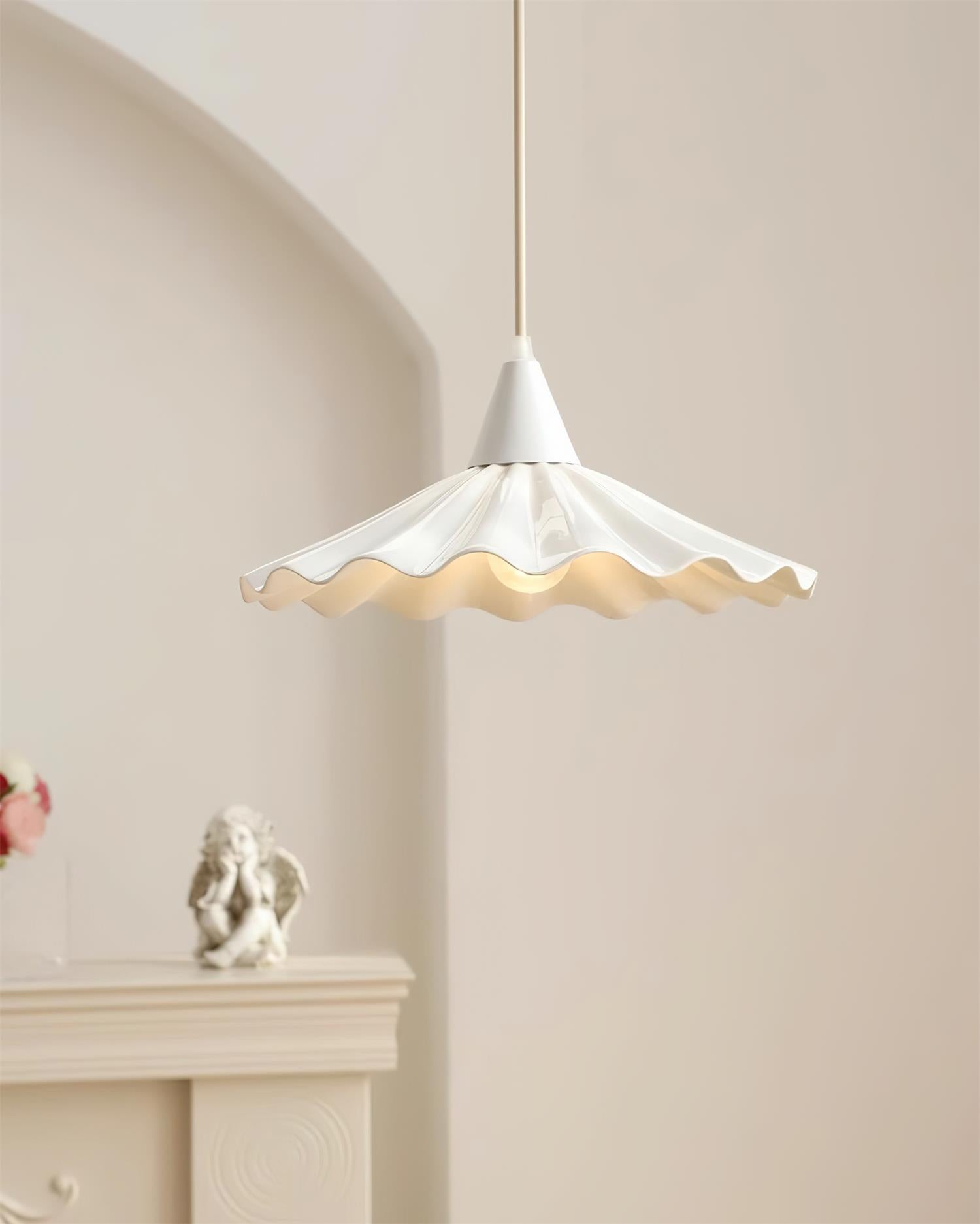 Rivora White Ceramic Pendant Light - Neutralighting