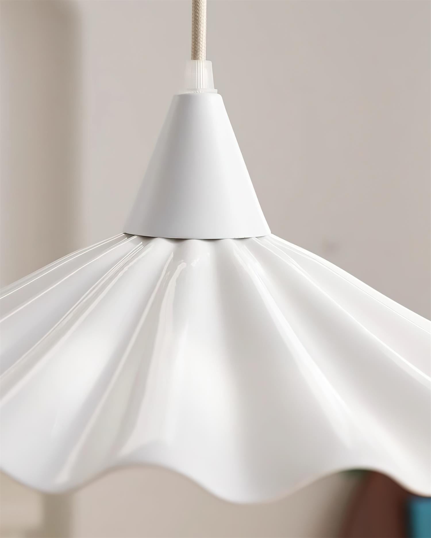 Rivora White Ceramic Pendant Light - Neutralighting
