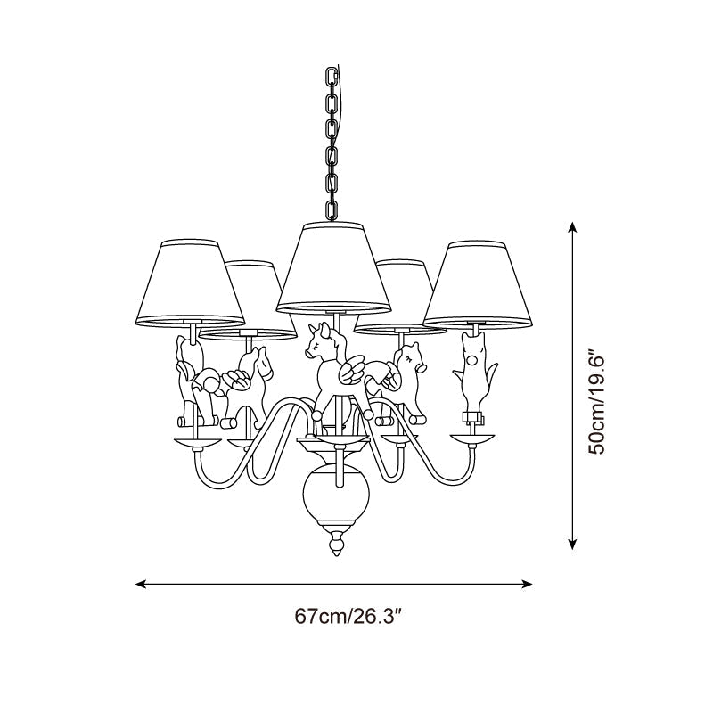 Delfio Carousel Chandelier - Neutralighting