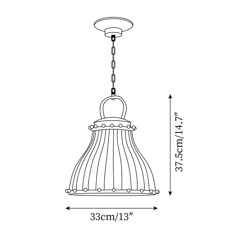 Red and white stripes Glass Pendant Lamp - Neutralighting