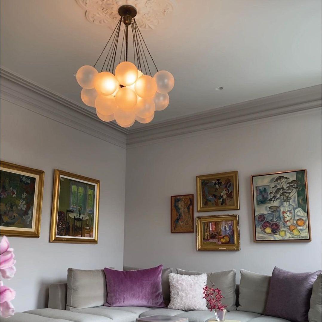 Fayne Glass Globe Pendant Light Bubble - Neutralighting