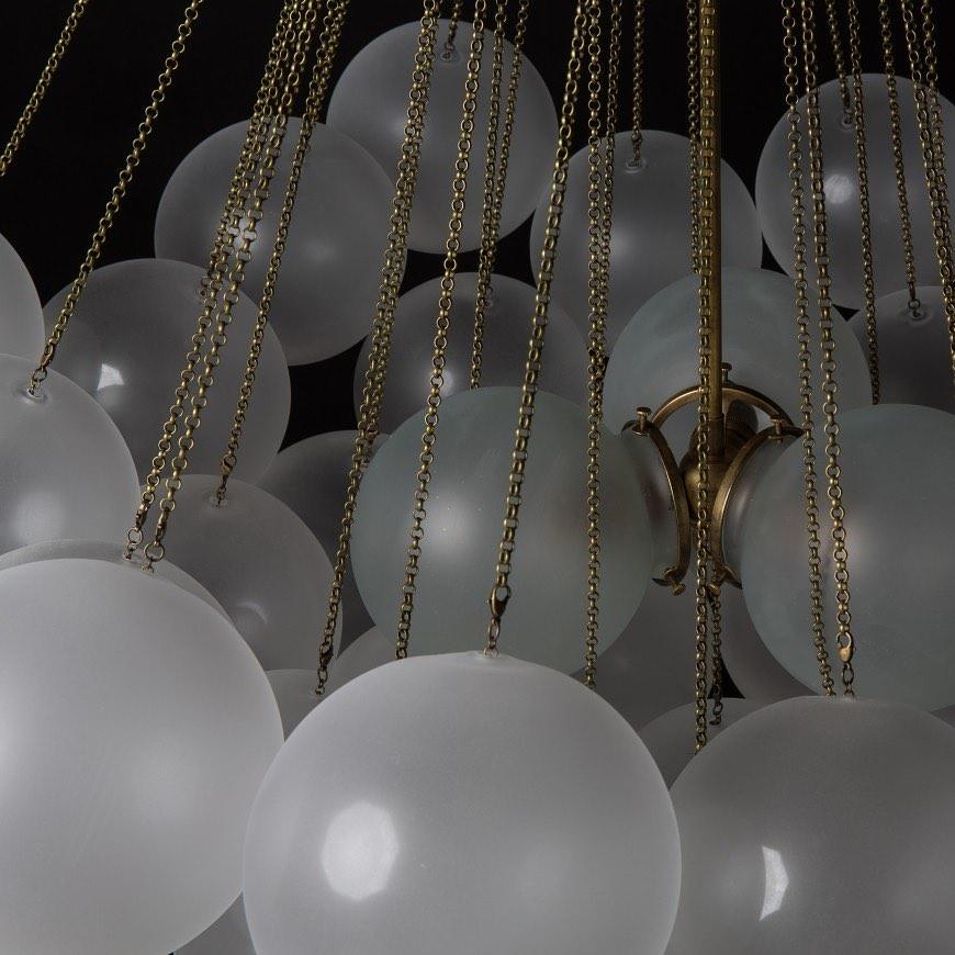 Fayne Glass Globe Pendant Light Bubble - Neutralighting