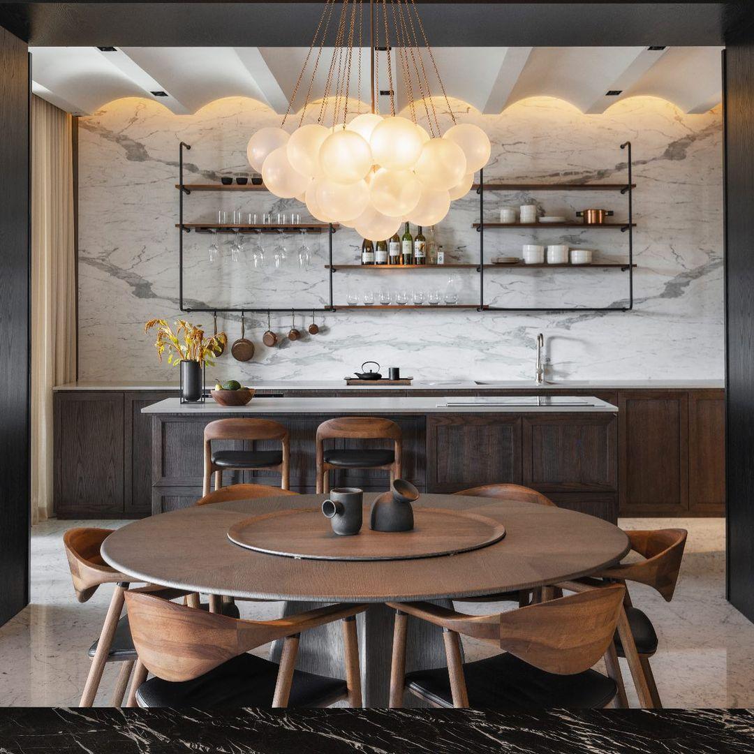 Fayne Glass Globe Pendant Light Bubble - Neutralighting