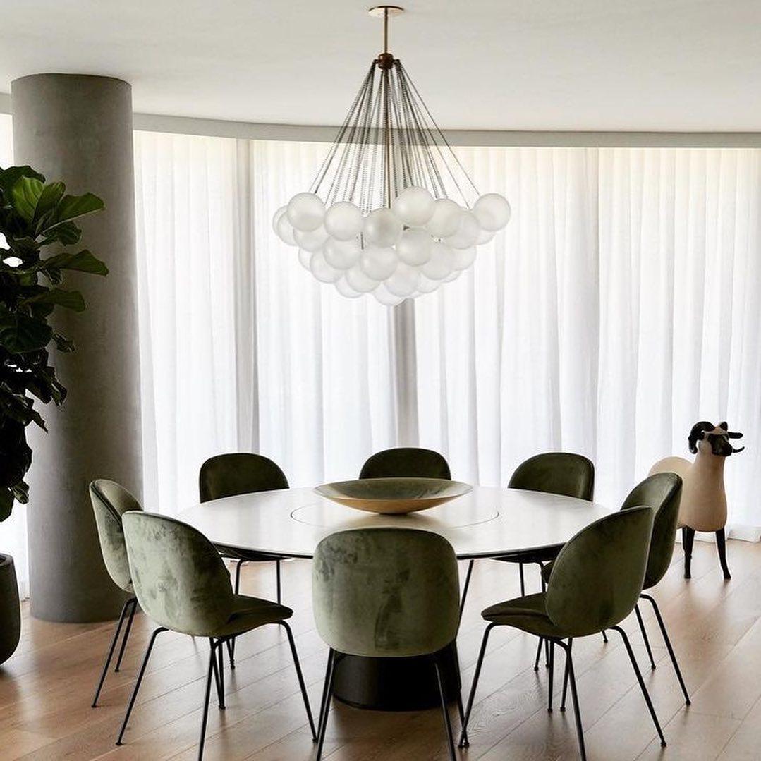 Fayne Glass Globe Pendant Light Bubble - Neutralighting