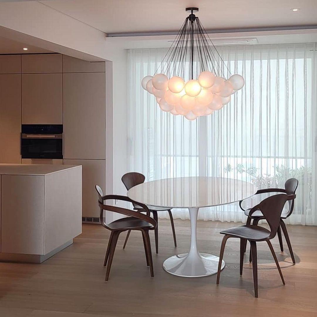 Fayne Glass Globe Pendant Light Bubble - Neutralighting
