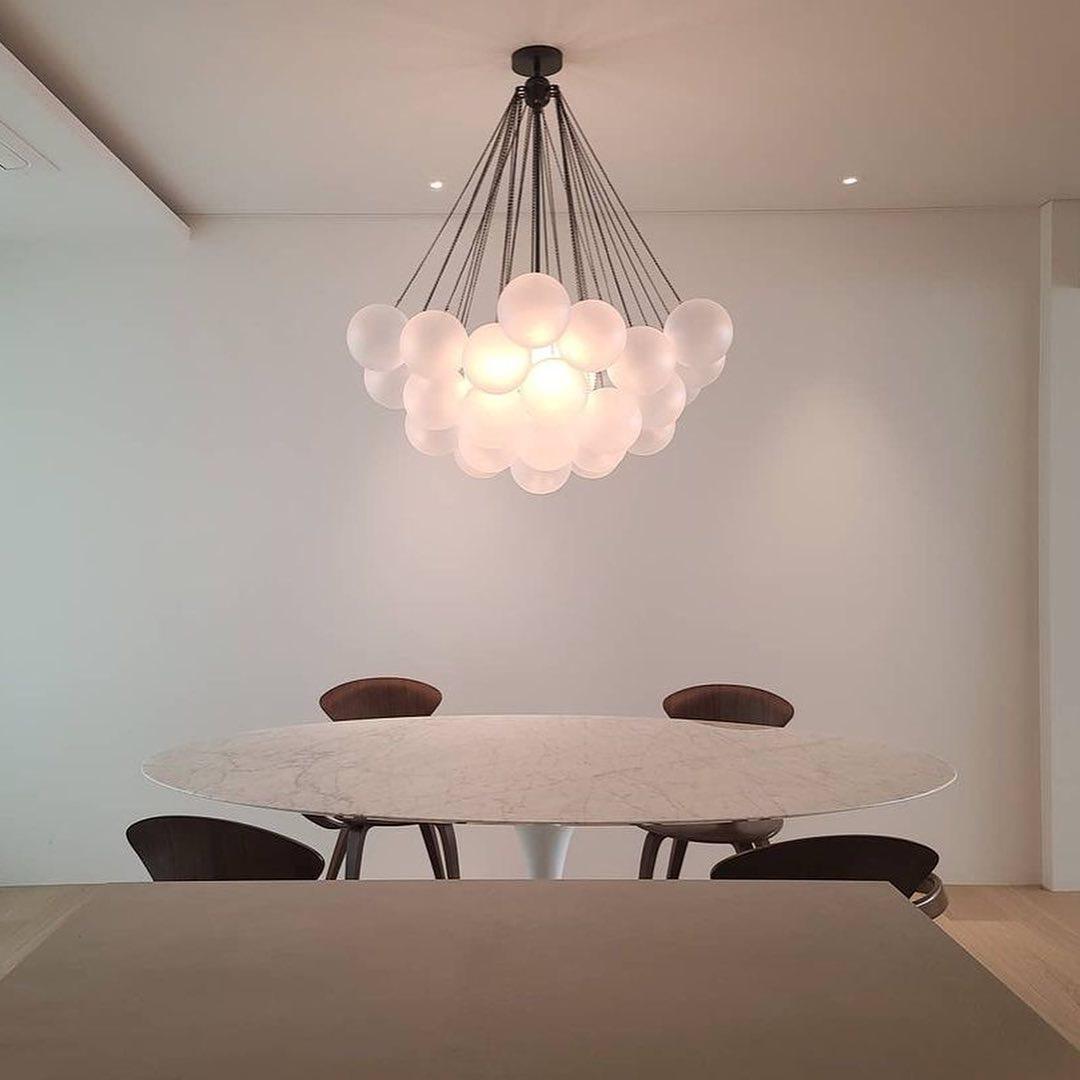 Fayne Glass Globe Pendant Light Bubble - Neutralighting