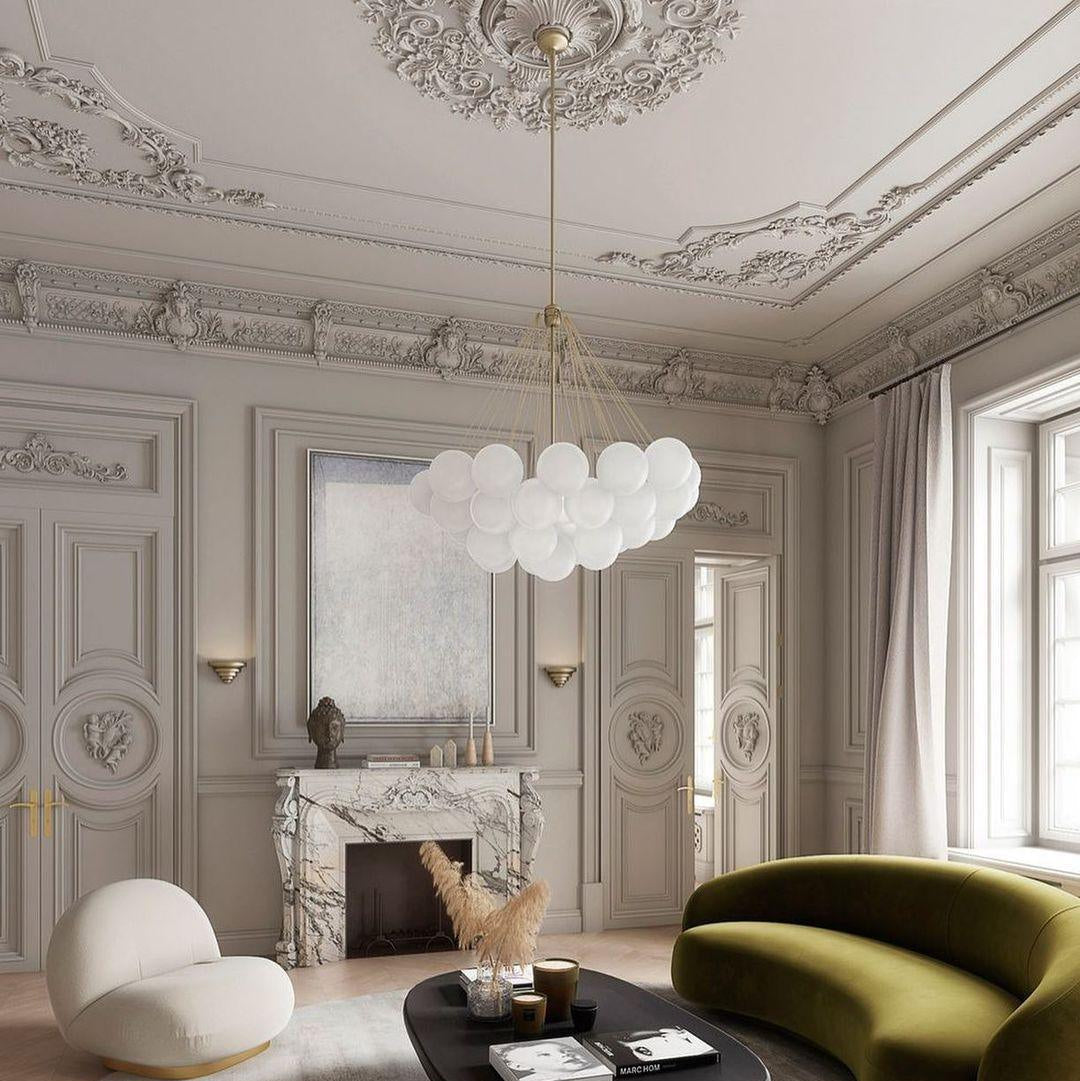 Fayne Glass Globe Pendant Light Bubble - Neutralighting