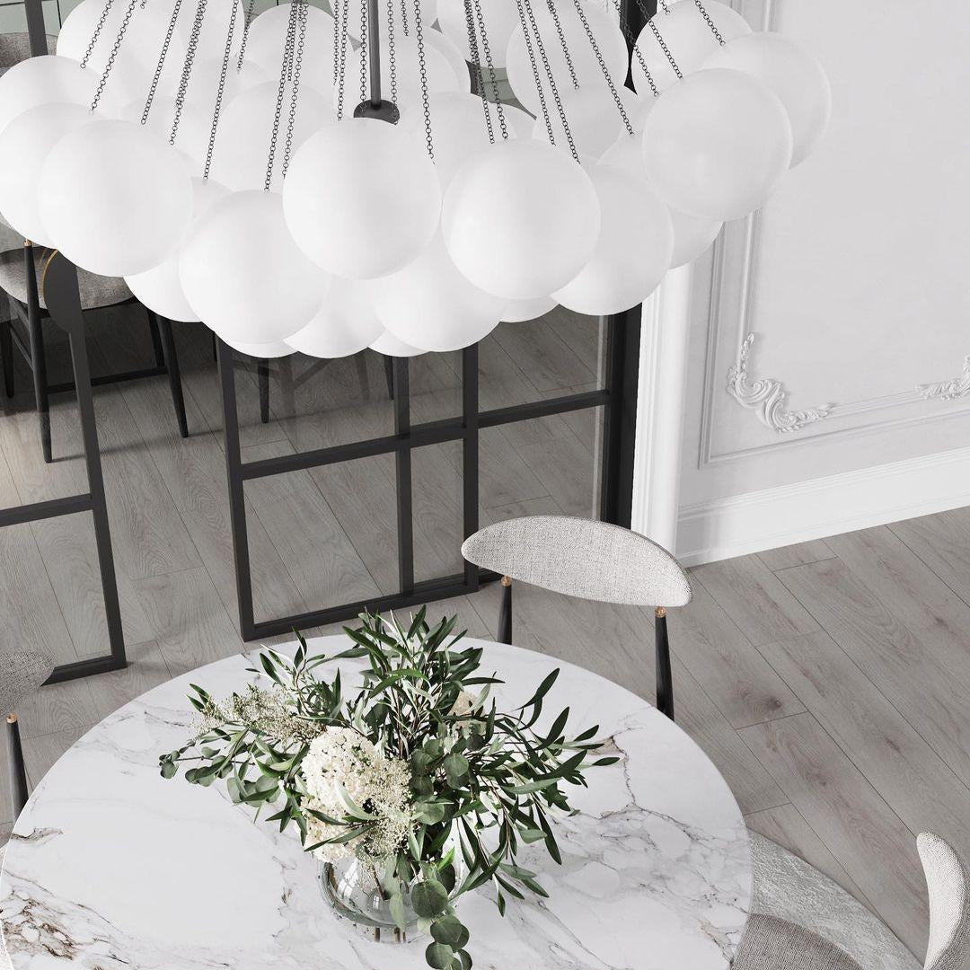 Fayne Glass Globe Pendant Light Bubble - Neutralighting