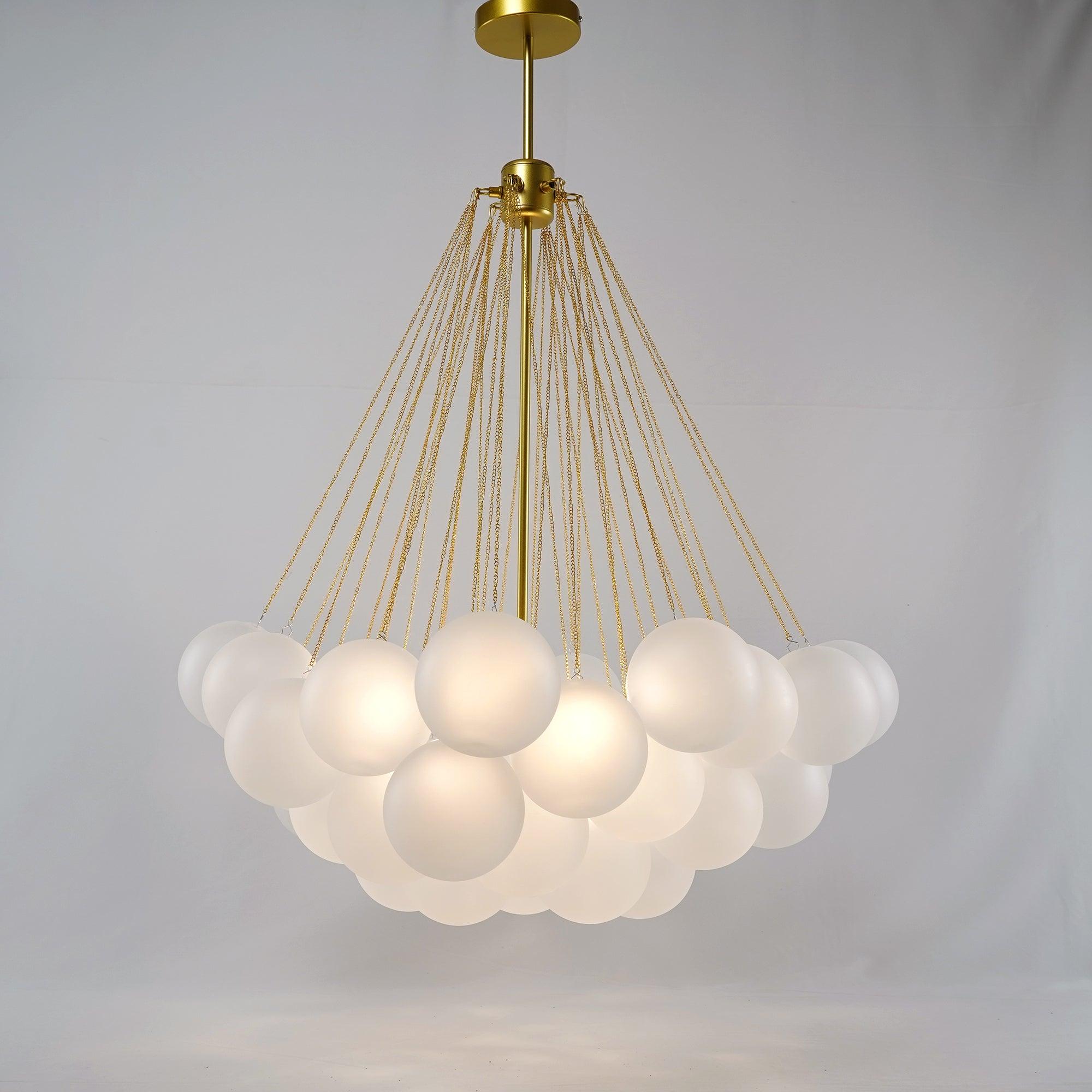 Fayne Glass Globe Pendant Light Bubble - Neutralighting