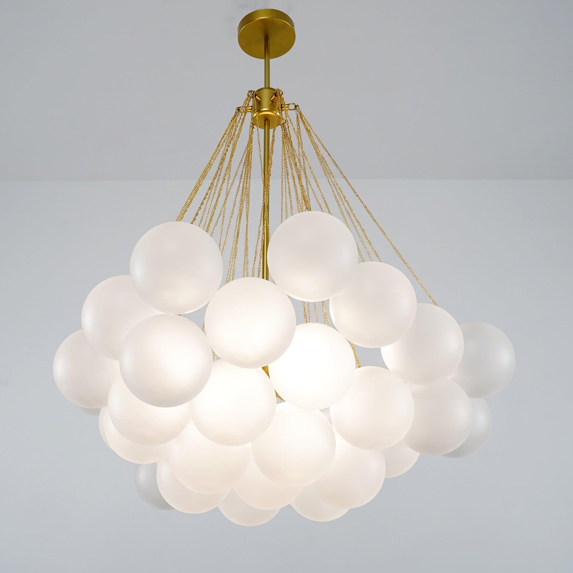 Fayne Glass Globe Pendant Light Bubble - Neutralighting