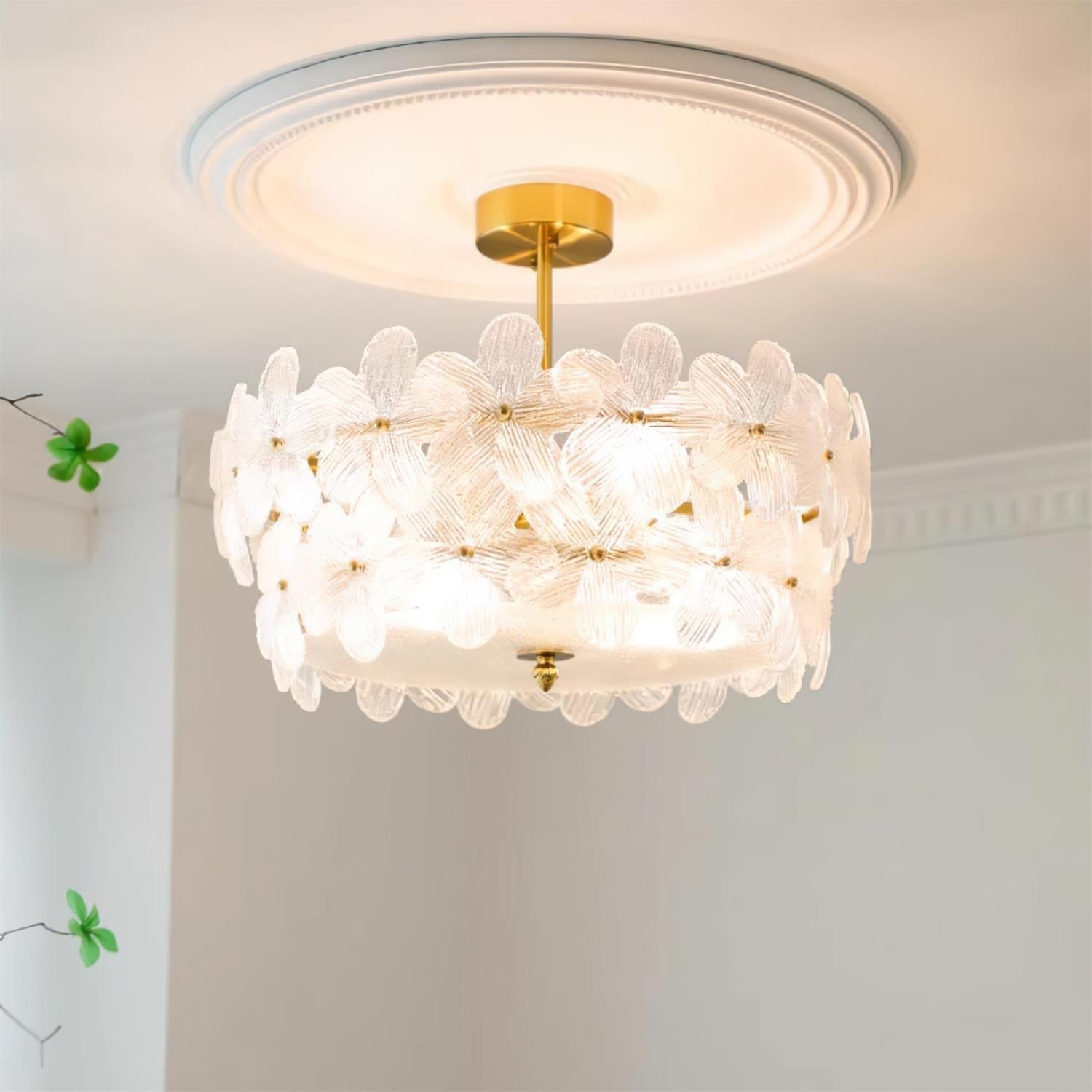 Fionel Glass Semi-Flush Mount Light - Neutralighting
