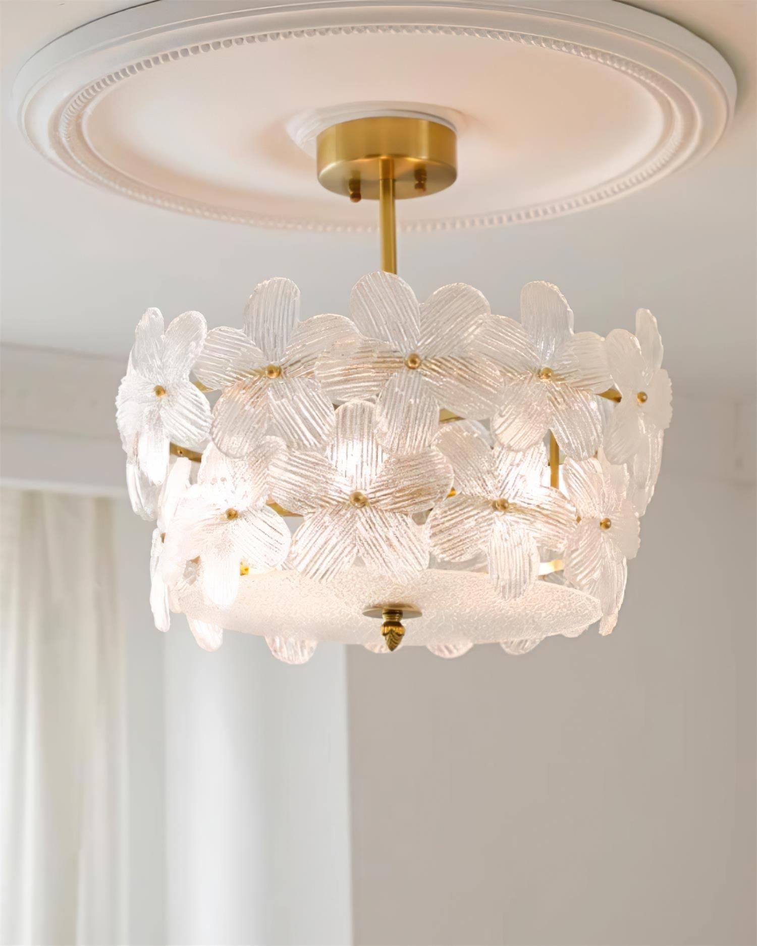 Fionel Glass Semi-Flush Mount Light - Neutralighting