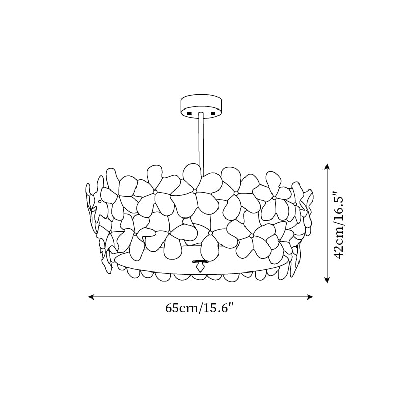 Fionel Glass Semi-Flush Mount Light - Neutralighting