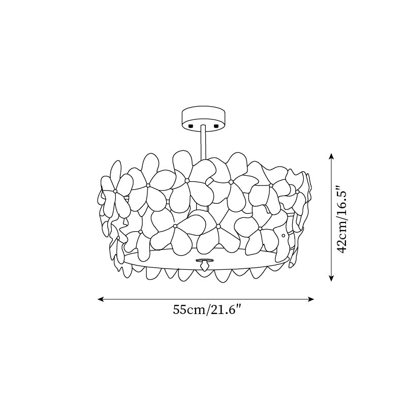Fionel Glass Semi-Flush Mount Light - Neutralighting