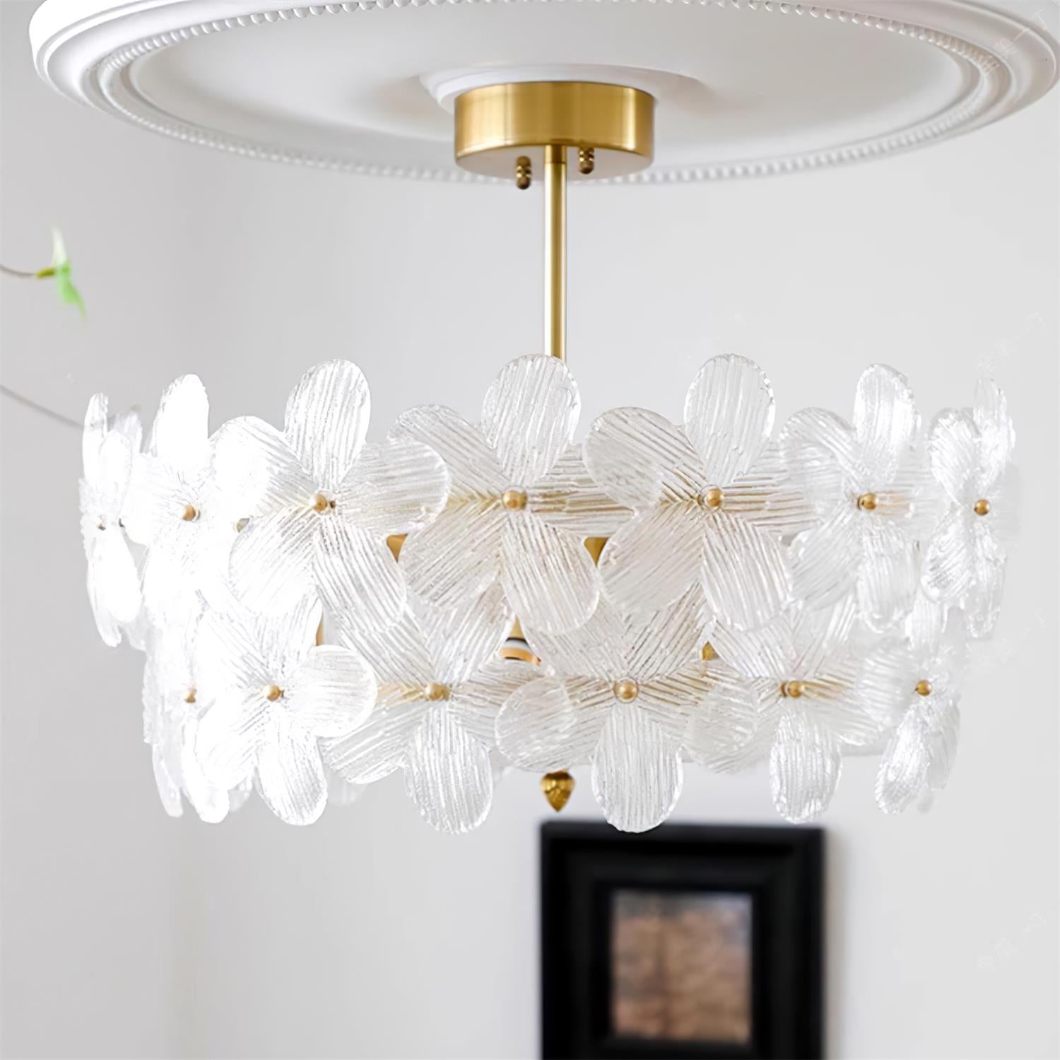 Fionel Glass Semi-Flush Mount Light - Neutralighting