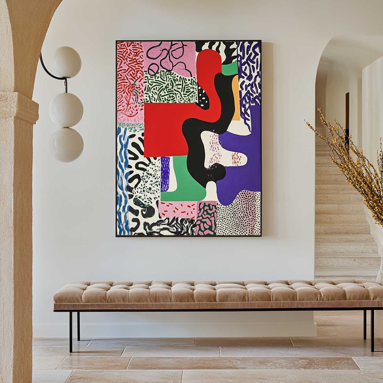 Modern Abstract Painting ABAV562 - Neutralighting