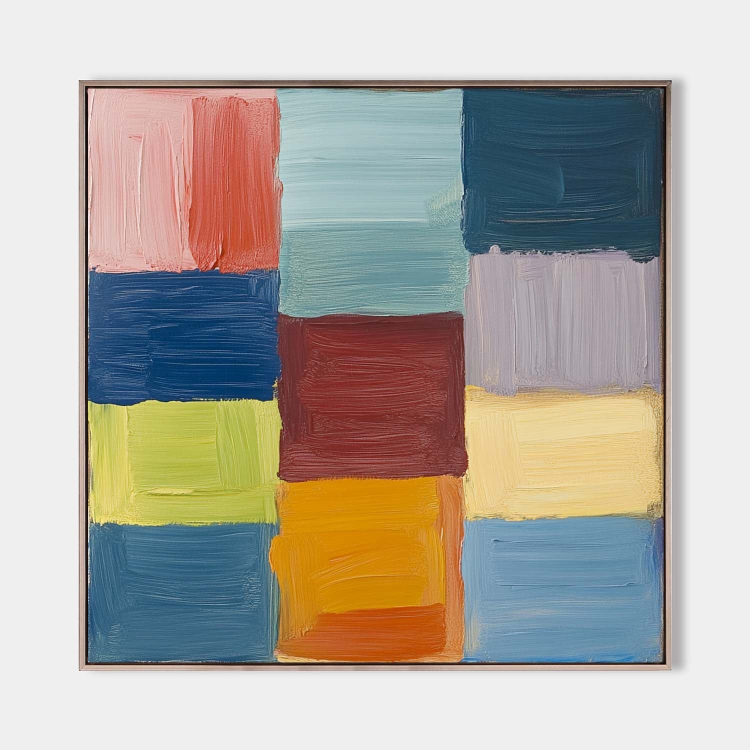 Colorful Geometric Abstract Painting