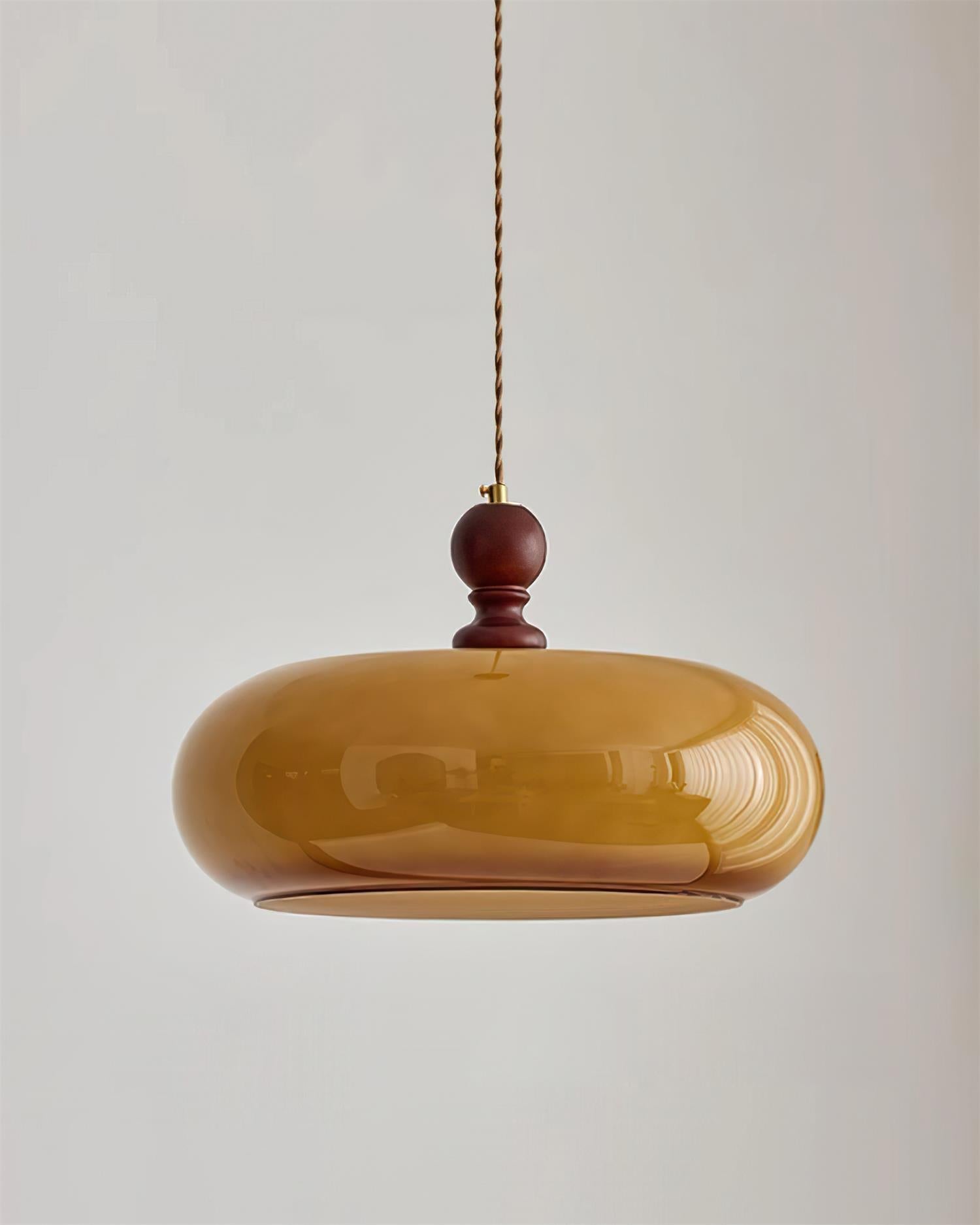 Eldom Amber Glass Shade Pendant Light - Neutralighting