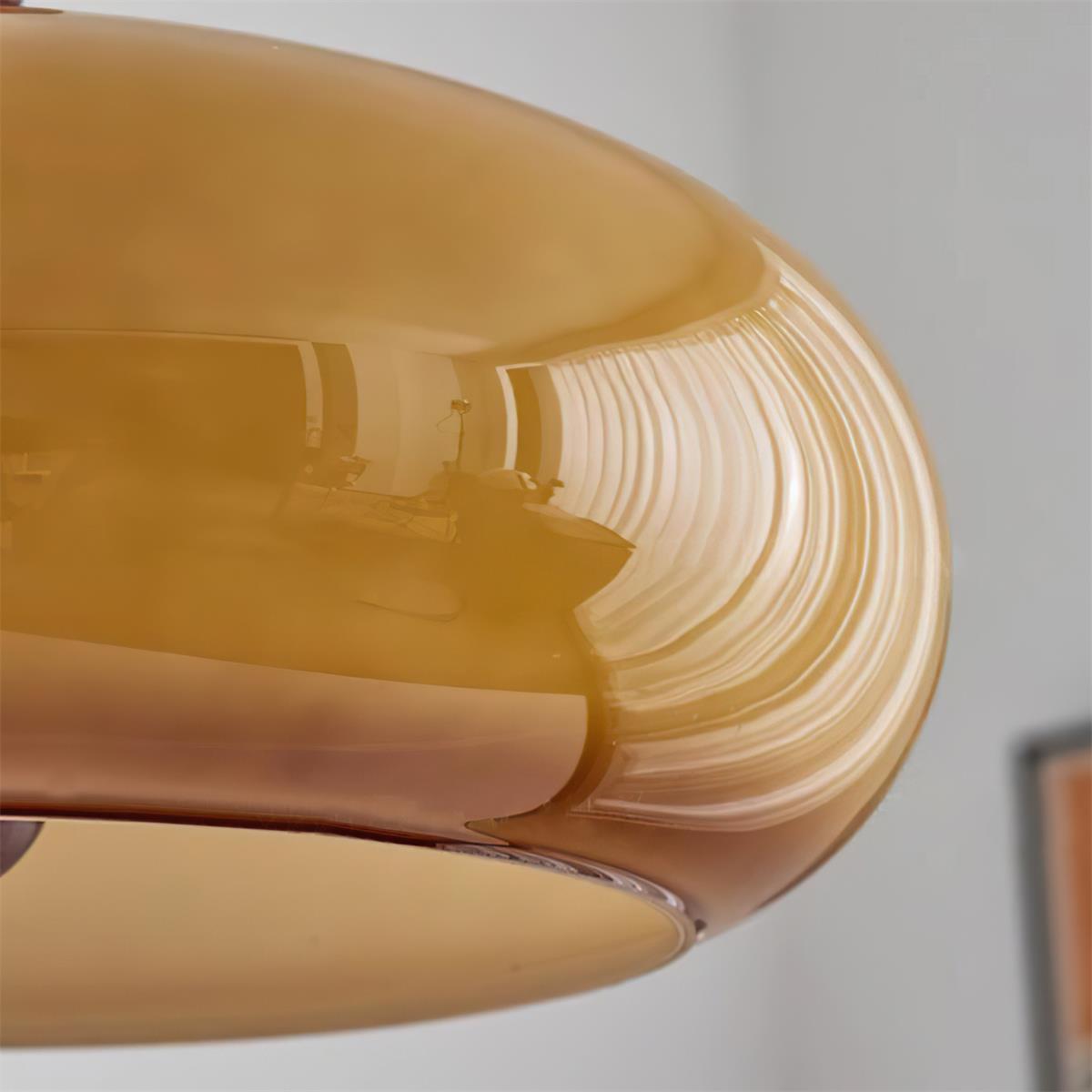 Eldom Amber Glass Shade Pendant Light - Neutralighting