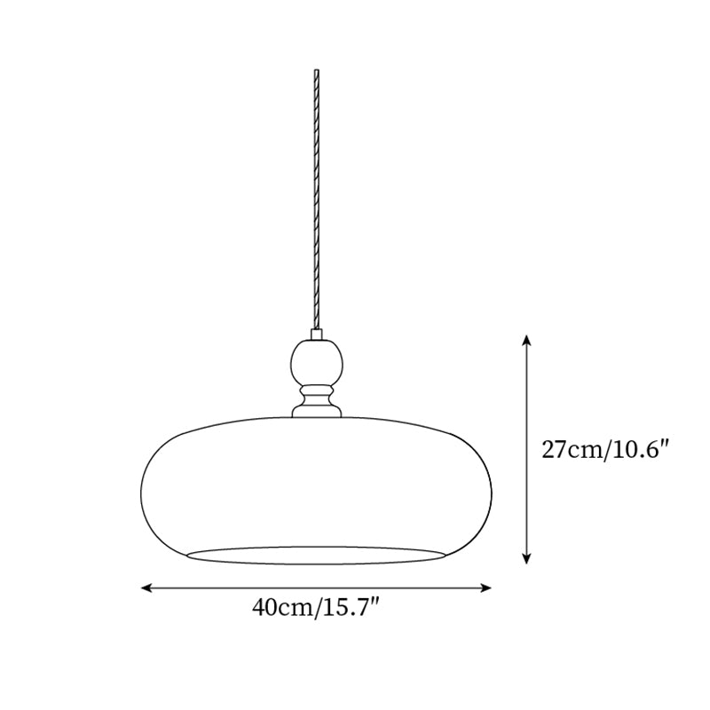 Eldom Amber Glass Shade Pendant Light - Neutralighting