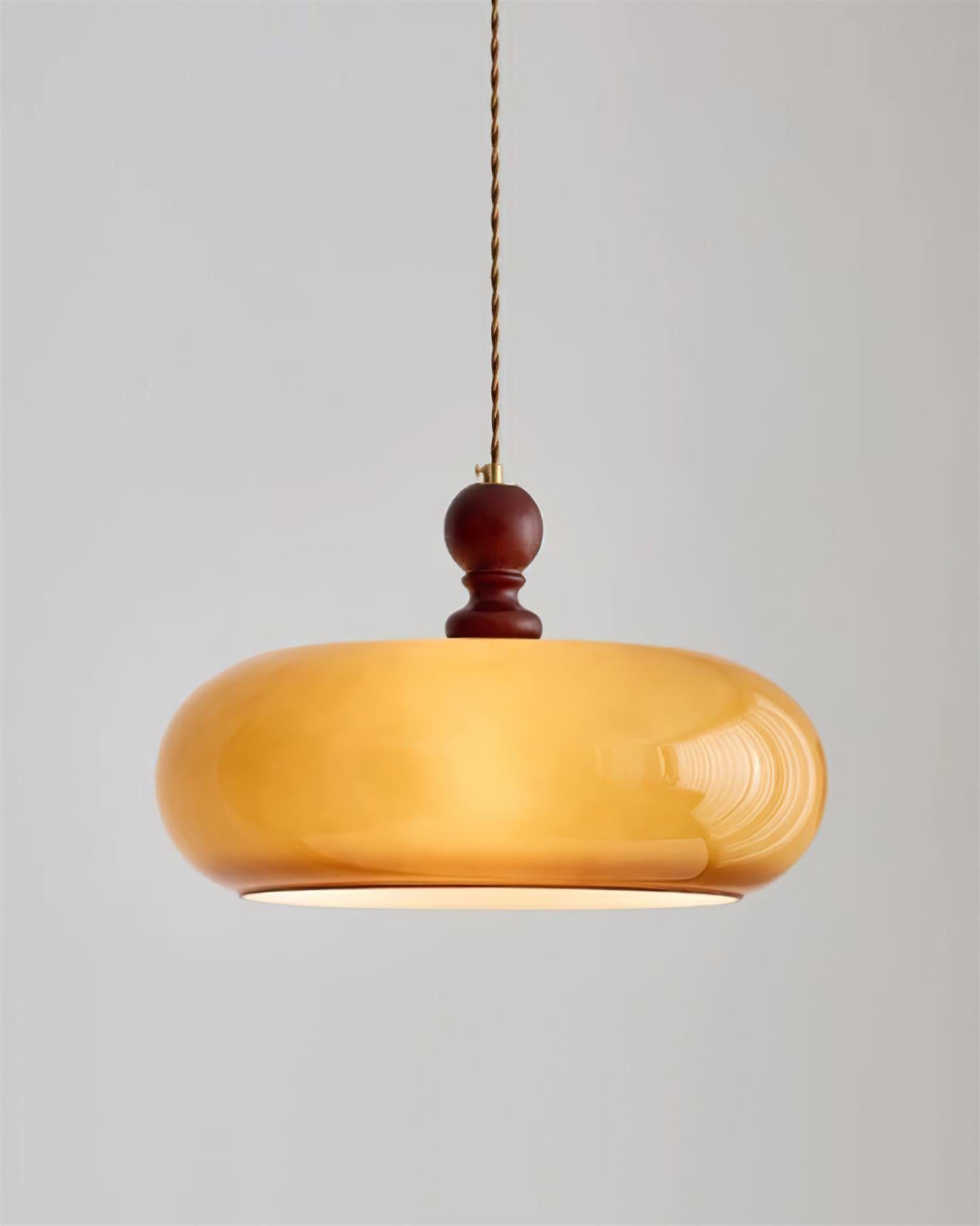 Eldom Amber Glass Shade Pendant Light - Neutralighting