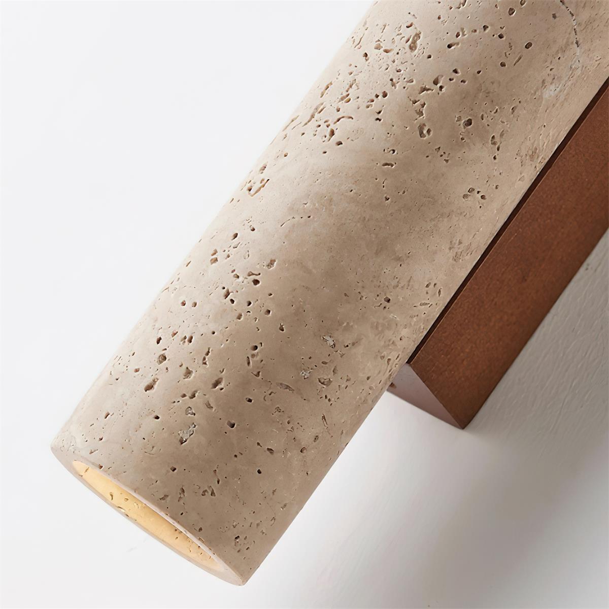 Lunaro Tall Travertine Wall Sconce - Neutralighting
