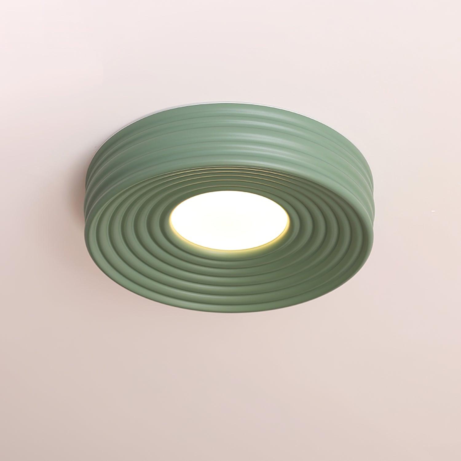 Ceiling Light Ribbed Acrylic Canopy Textured Contemporary Fixture - Neutralighting
